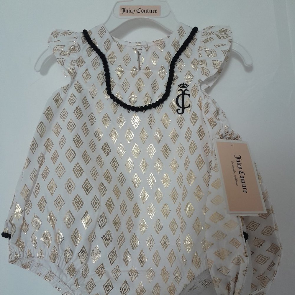 MWT Juicy Couture Infant bodysuit.